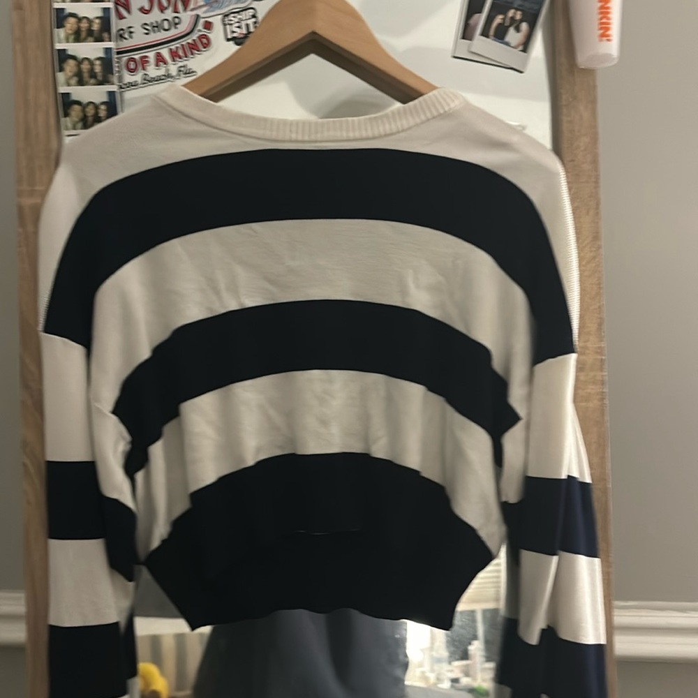 striped garage sweater